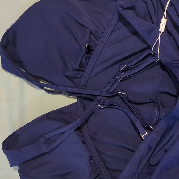 Beautiful Navy blue swimsuit size XL. NWT - Picture 2 of 5